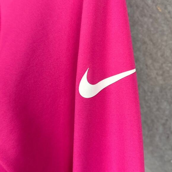 Nike Pro Women's Dri-Fit Thermal Running Shirt Hot Pink Size S Performance Wear - Picture 3 of 8